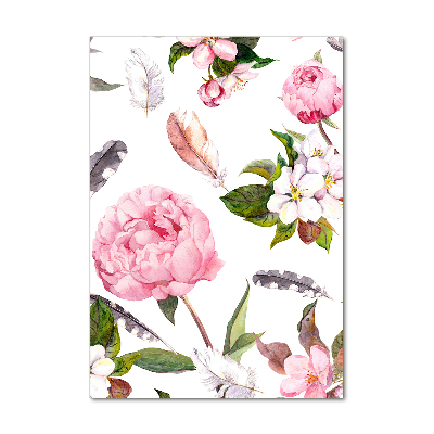 Print on acrylic Floral pattern