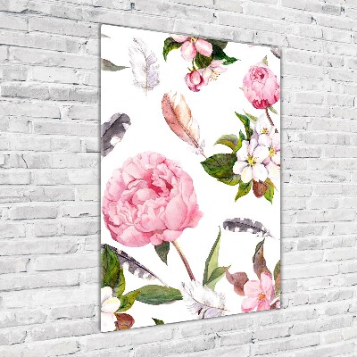 Print on acrylic Floral pattern