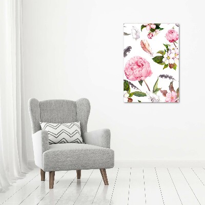 Print on acrylic Floral pattern