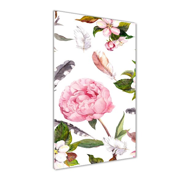 Print on acrylic Floral pattern