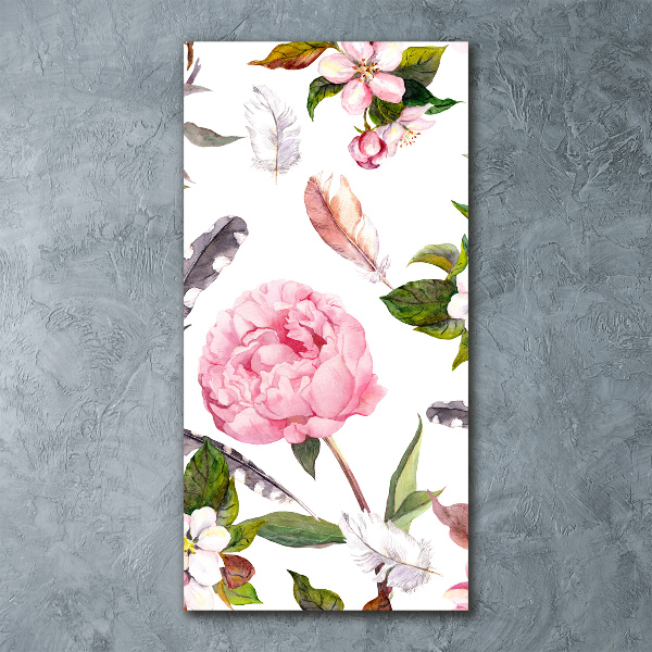 Print on acrylic Floral pattern