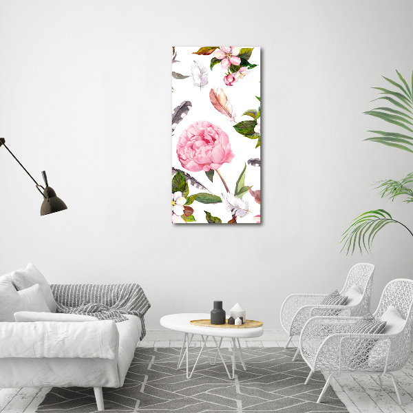 Print on acrylic Floral pattern