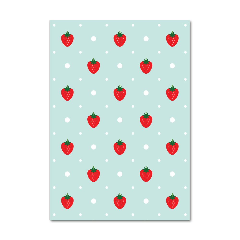 Wall art acrylic Strawberries