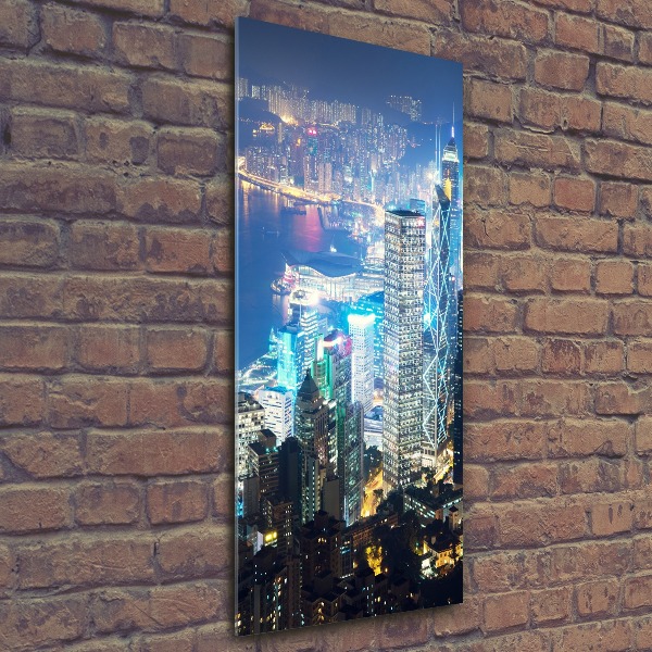 Print on acrylic Hong Kong at night