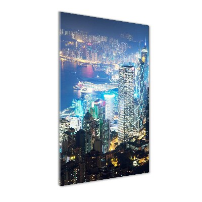 Print on acrylic Hong Kong at night