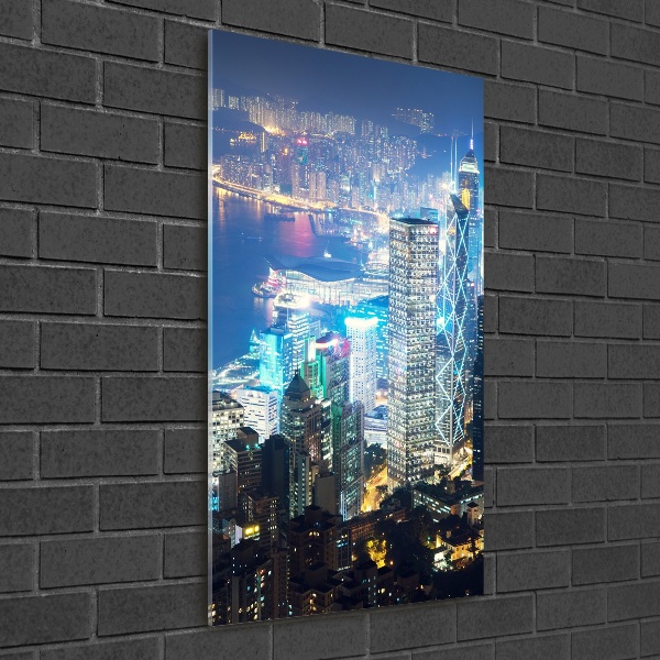 Print on acrylic Hong Kong at night