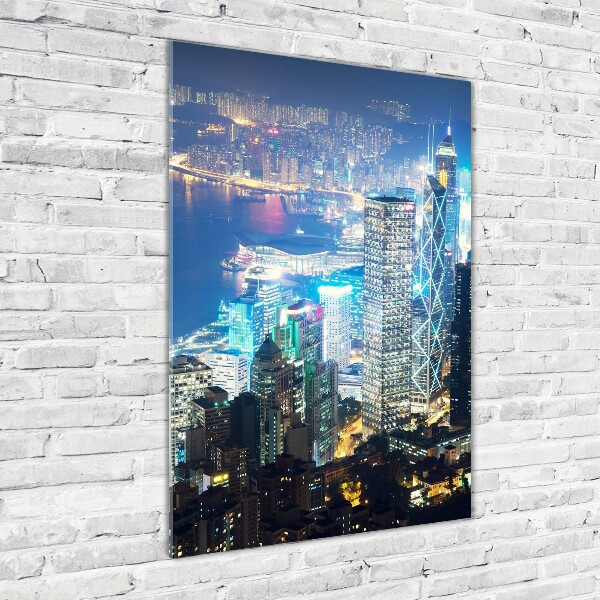 Print on acrylic Hong Kong at night