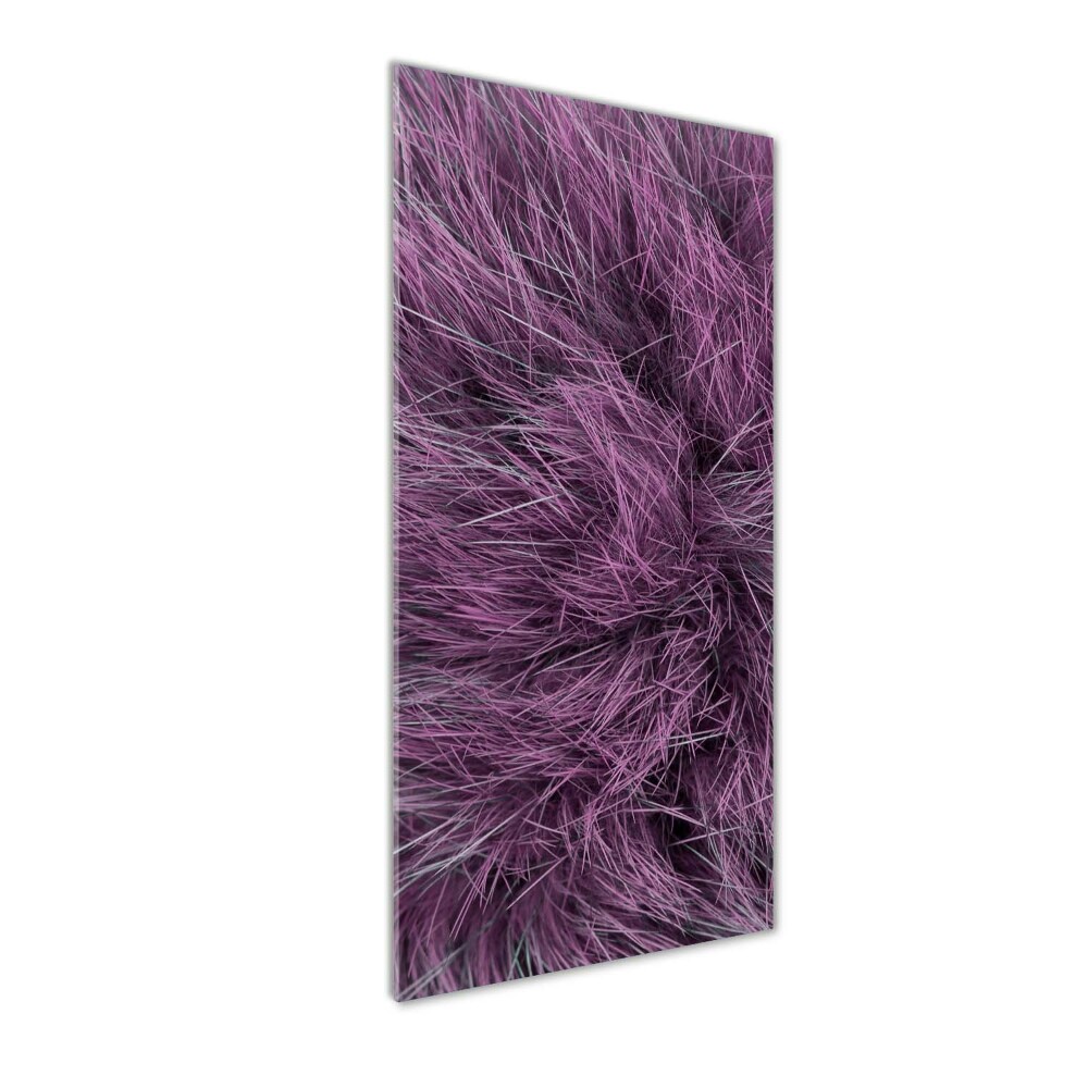 Wall art acrylic Pink fur