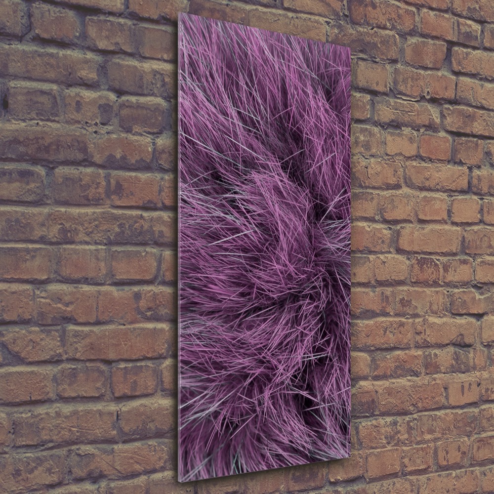 Wall art acrylic Pink fur