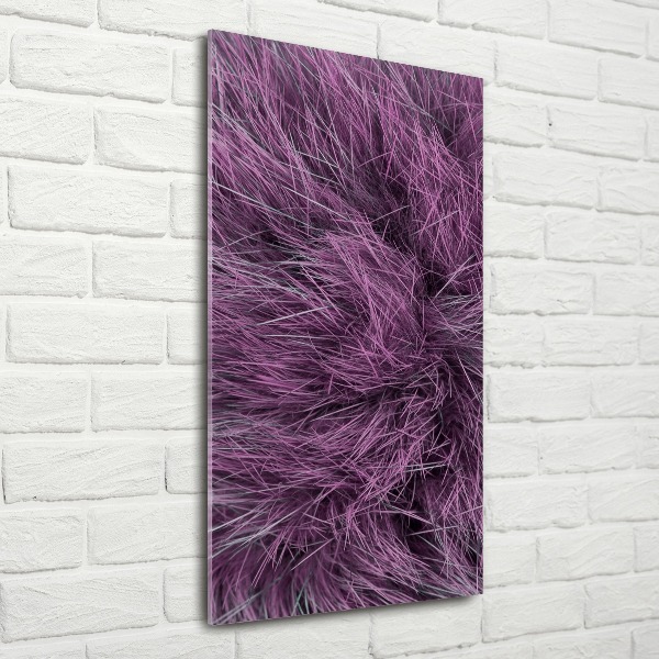 Wall art acrylic Pink fur