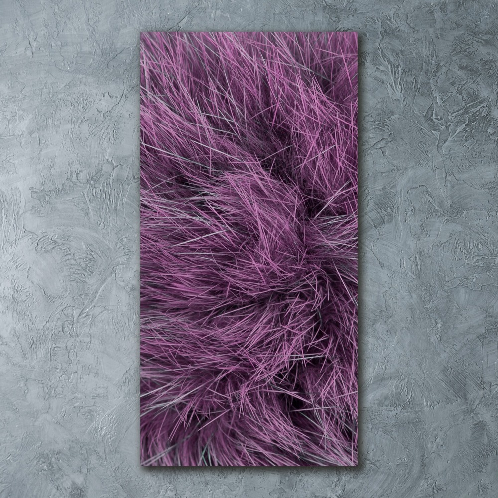 Wall art acrylic Pink fur