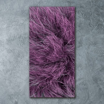 Wall art acrylic Pink fur