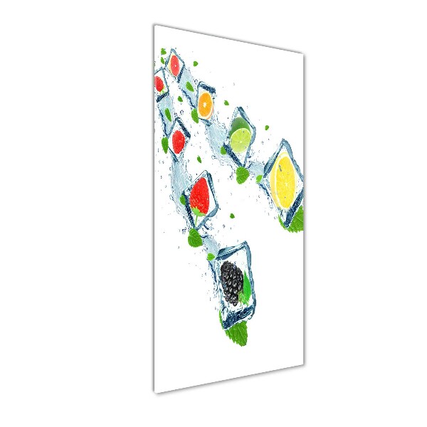 Acrylic glass print Fruit and ice