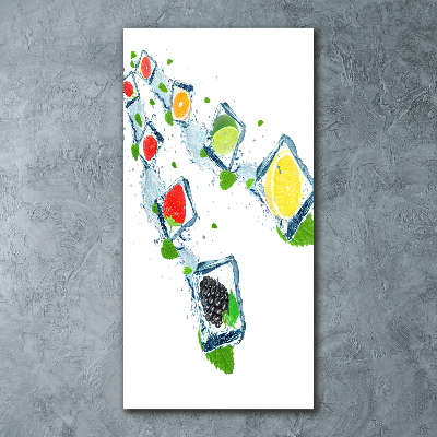 Acrylic glass print Fruit and ice