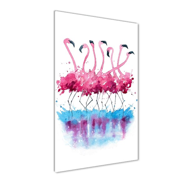 Acrylic print Flamingos