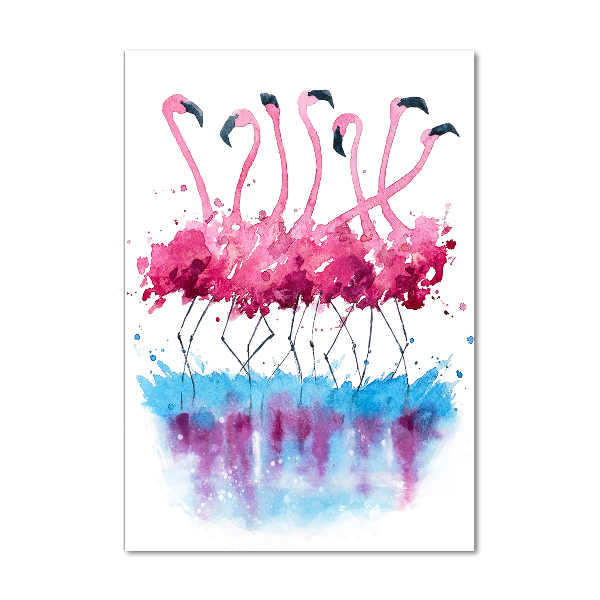 Acrylic print Flamingos