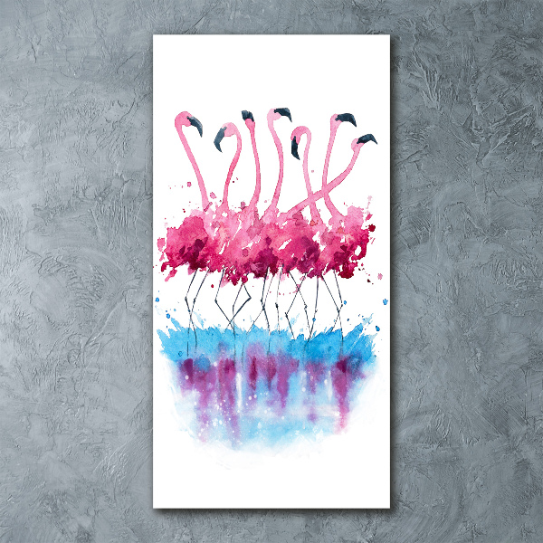 Acrylic print Flamingos