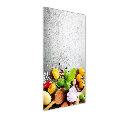 Acrylic glass print Vegetables