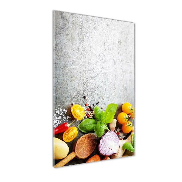 Acrylic glass print Vegetables