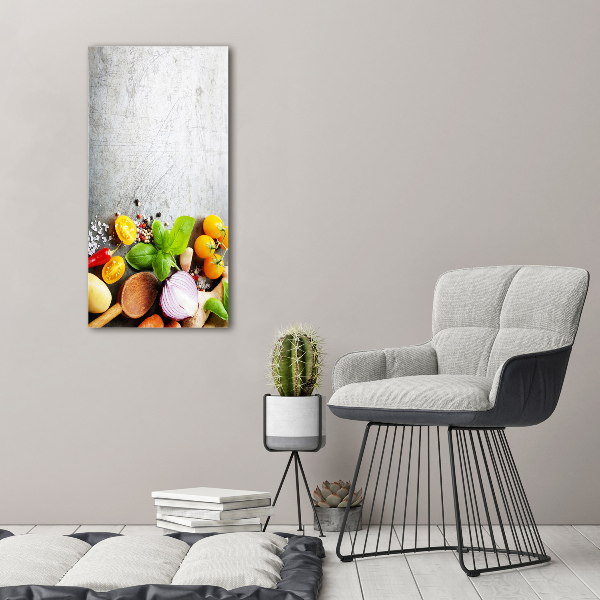 Acrylic glass print Vegetables