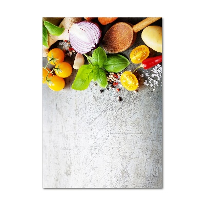 Acrylic glass print Vegetables