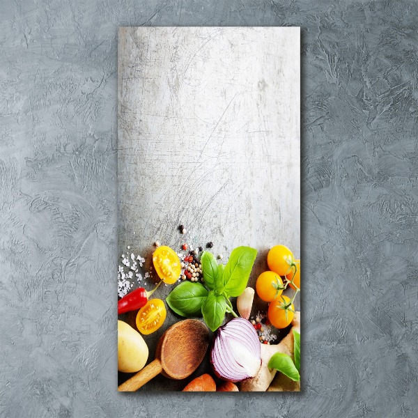 Acrylic glass print Vegetables