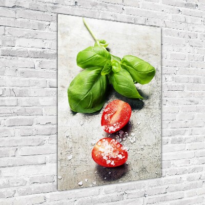 Print on acrylic Tomatoes and basil