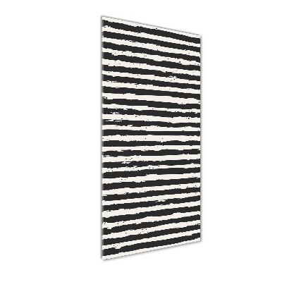 Print on acrylic glass Black and white stripes