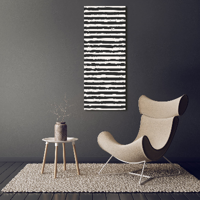 Print on acrylic glass Black and white stripes