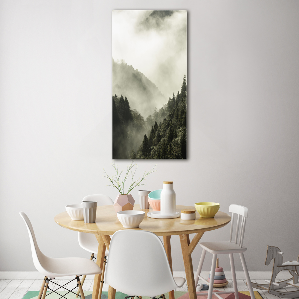 Print on acrylic Fog over the forest