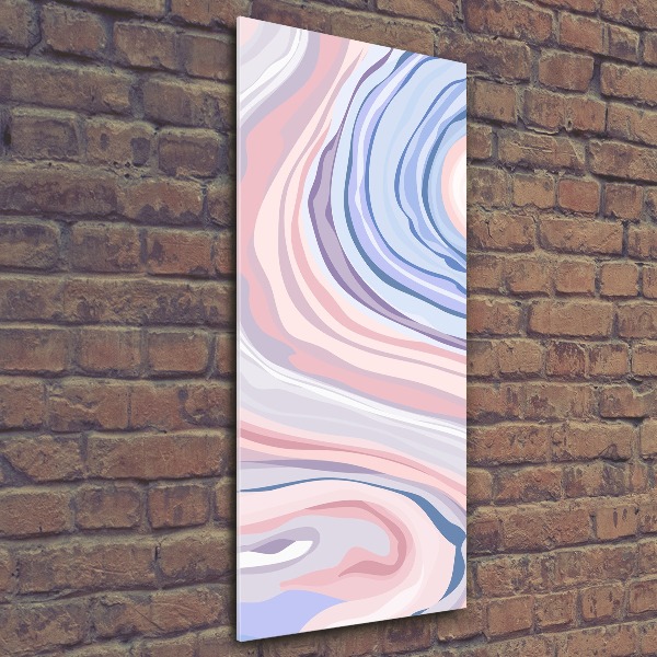 Print on acrylic glass Wave abstraction