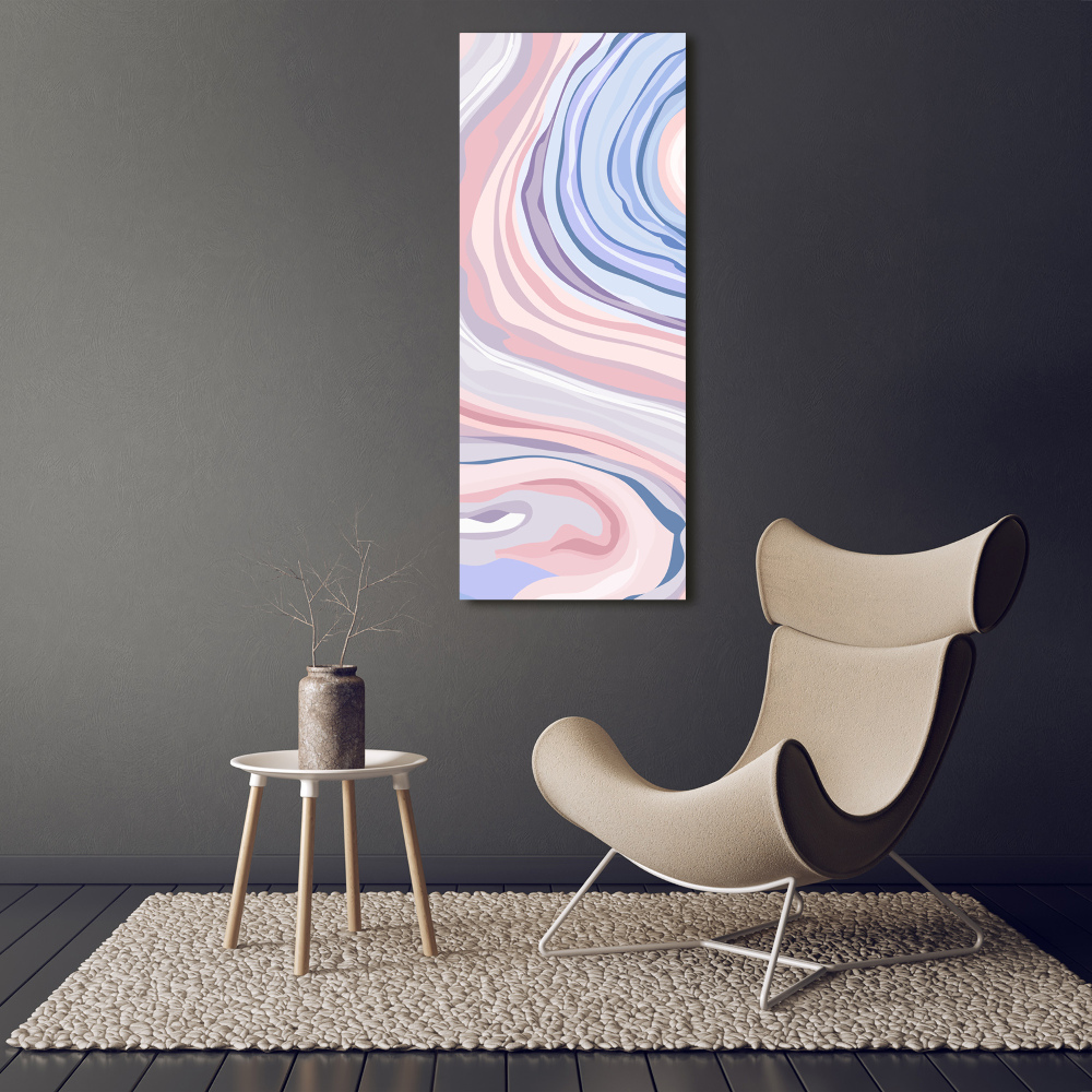 Print on acrylic glass Wave abstraction