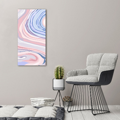 Print on acrylic glass Wave abstraction