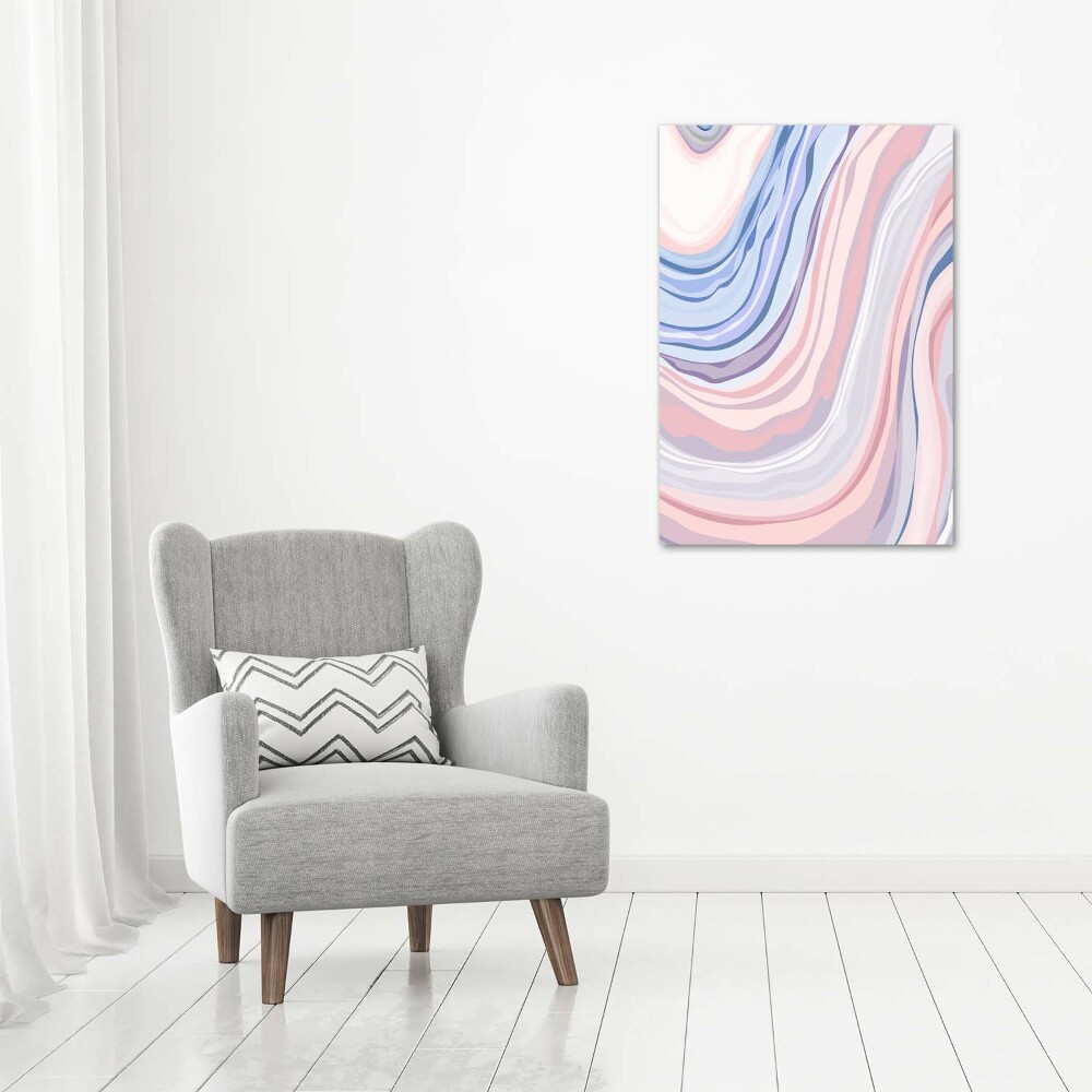 Print on acrylic glass Wave abstraction