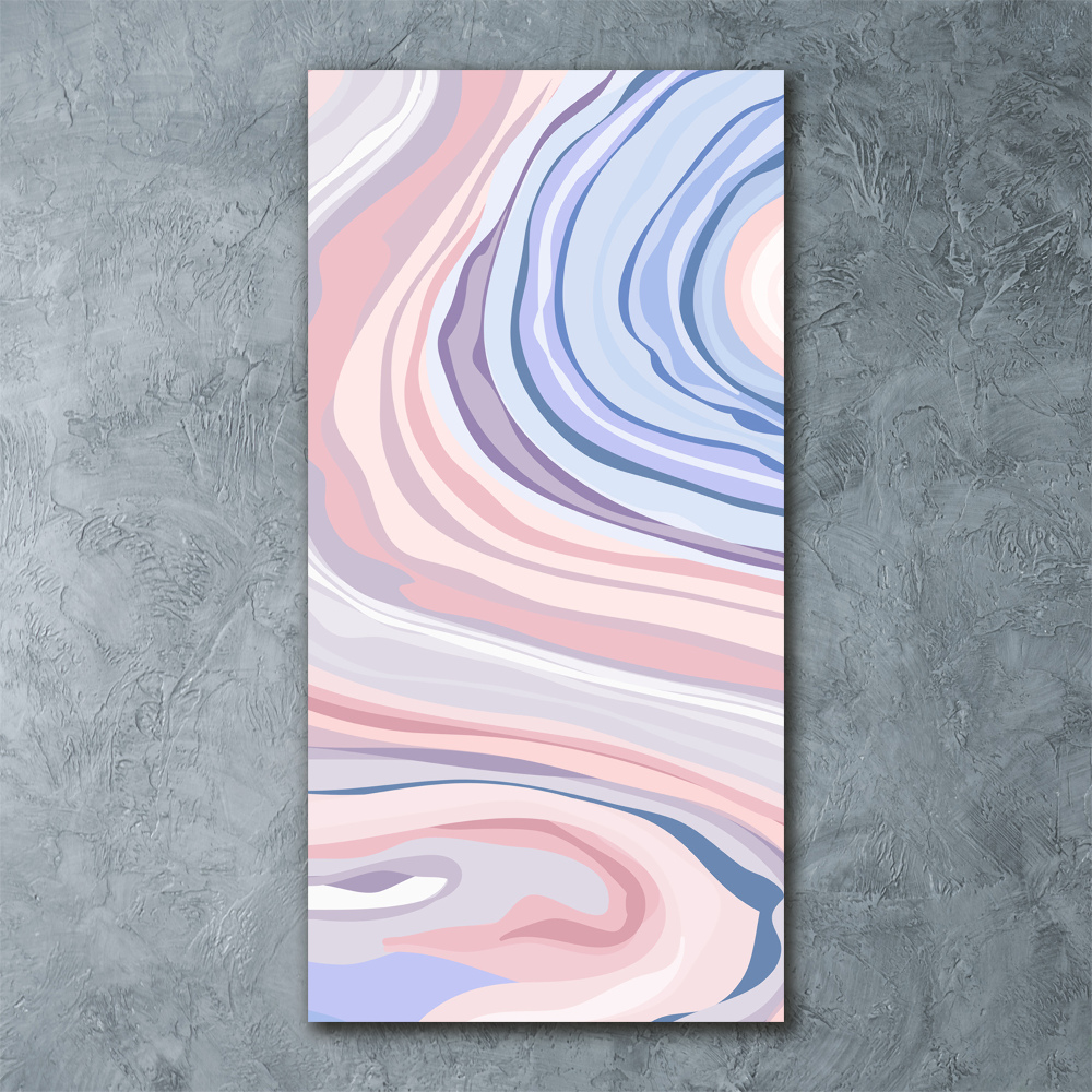 Print on acrylic glass Wave abstraction