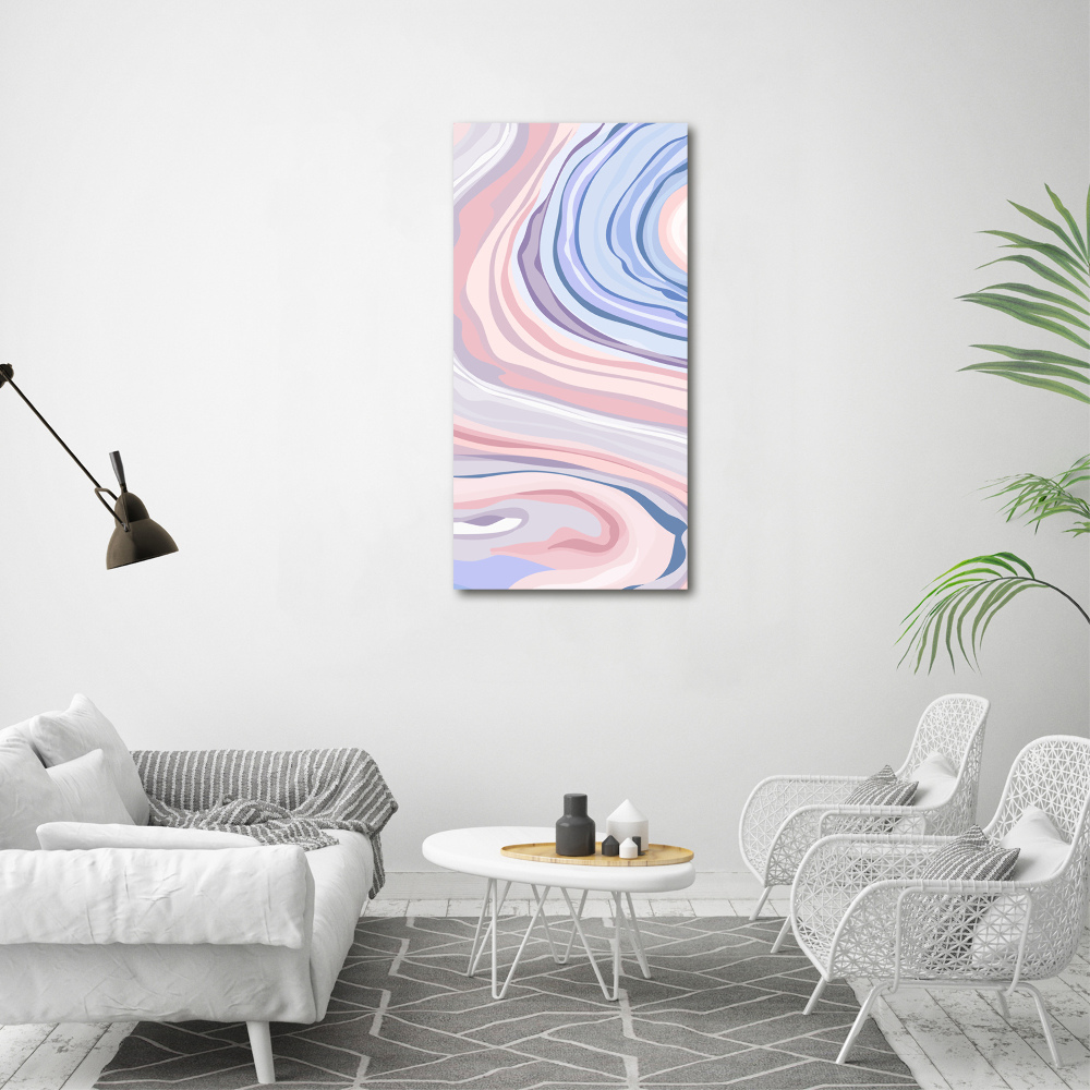 Print on acrylic glass Wave abstraction