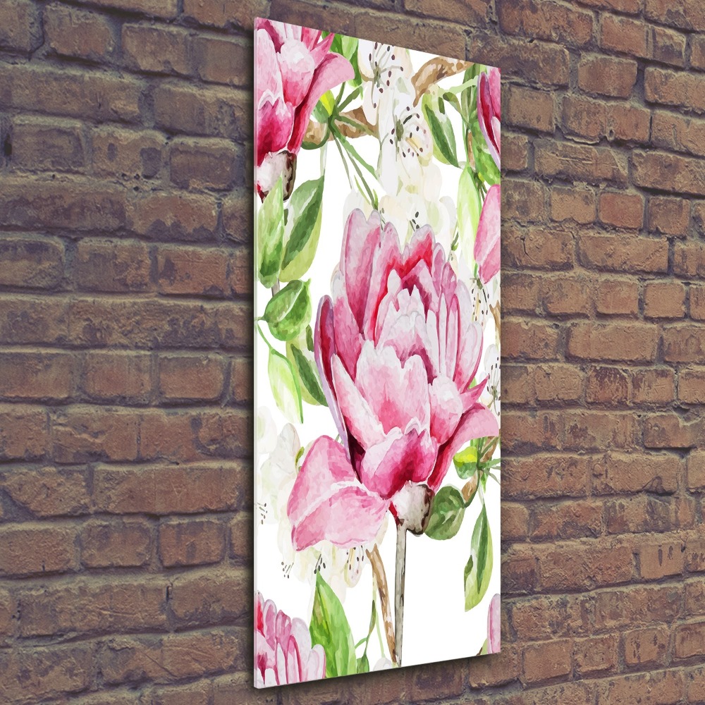 Acrylic wall art Peony