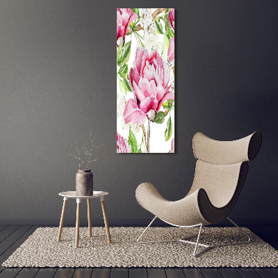 Acrylic wall art Peony