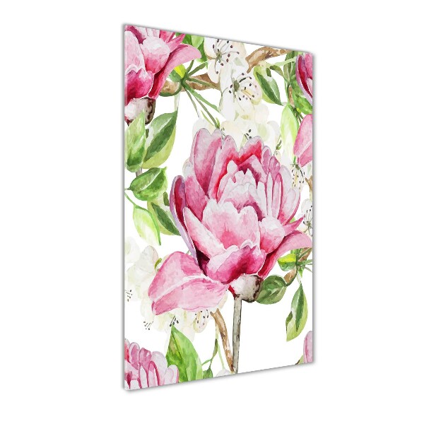 Acrylic wall art Peony