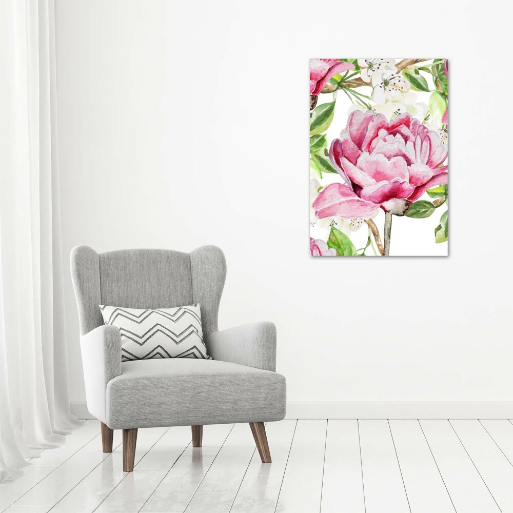 Acrylic wall art Peony