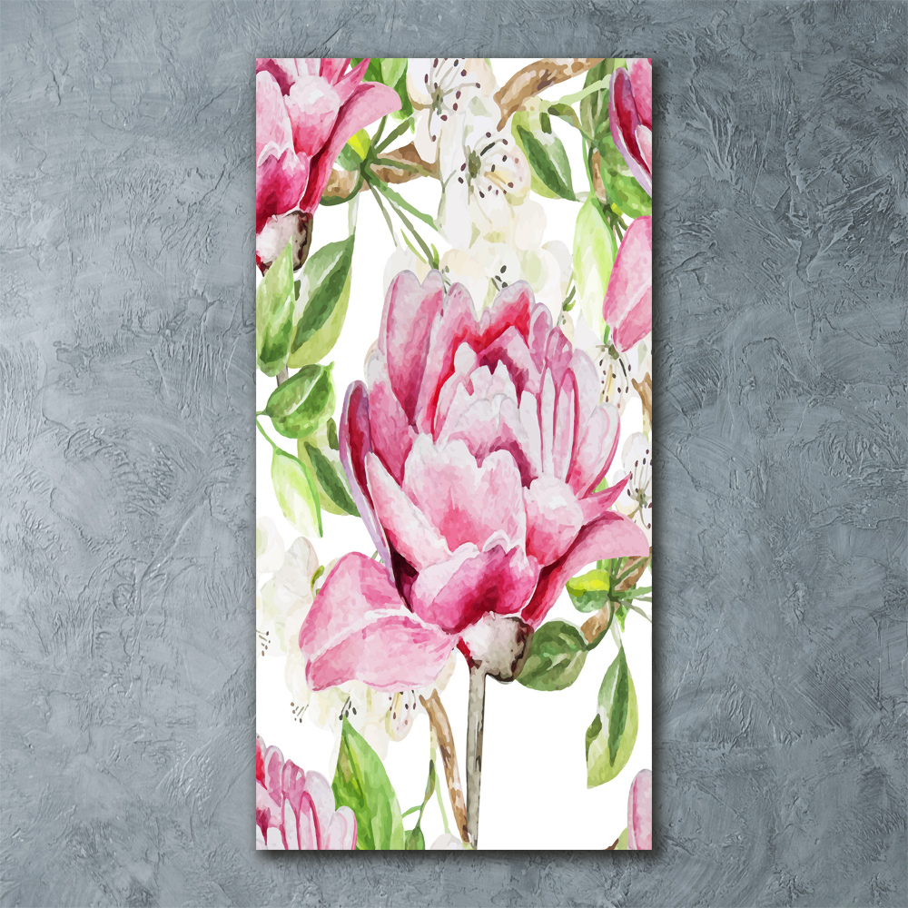 Acrylic wall art Peony