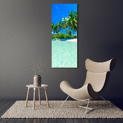 Acrylic wall art Tropical beach