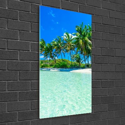 Acrylic wall art Tropical beach