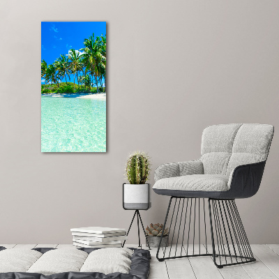 Acrylic wall art Tropical beach