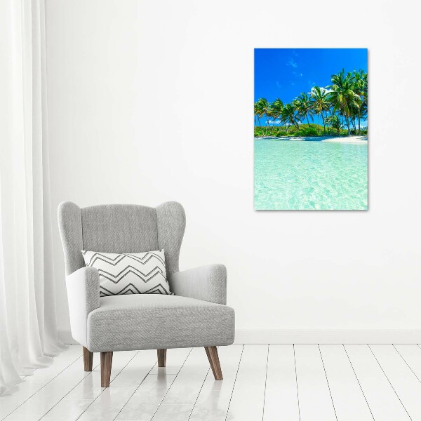 Acrylic wall art Tropical beach