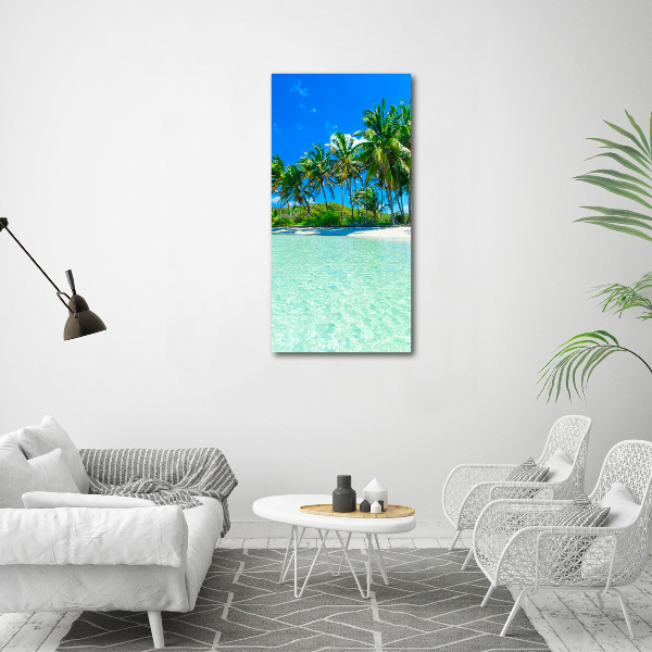 Acrylic wall art Tropical beach