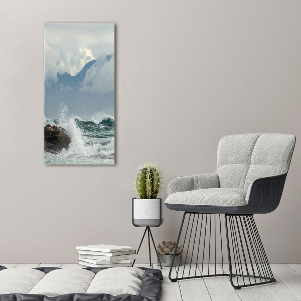 Acrylic wall art Rough sea