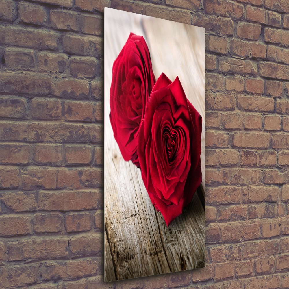 Acrylic wall art Red roses