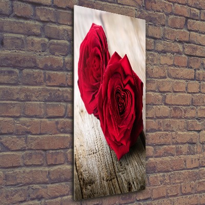 Acrylic wall art Red roses