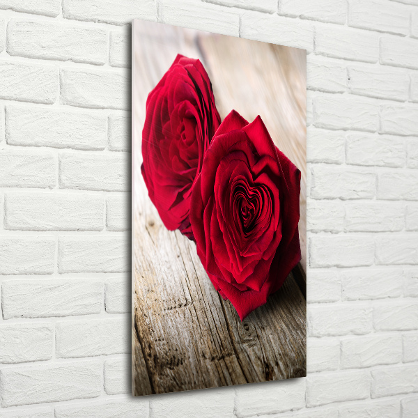 Acrylic wall art Red roses